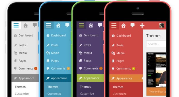 WordPress 3.8 Mobile Dashboard