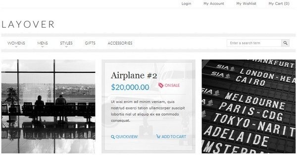 Layover Magento Theme