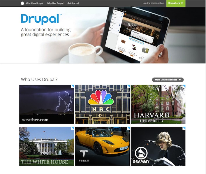 Drupal Website screen shot