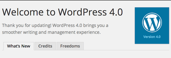 WordPress 4.0 "Benny"