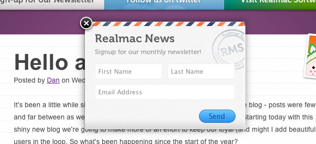 Unwanted popups