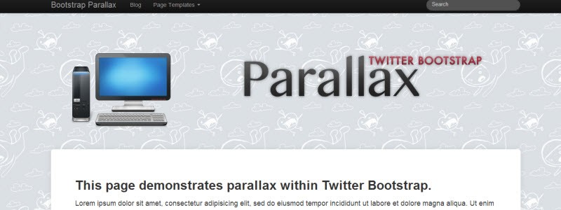 bootstrap parallax
