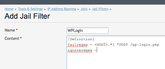 Fail2ban WordPress