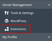 Plesk 12.5 - Extensions