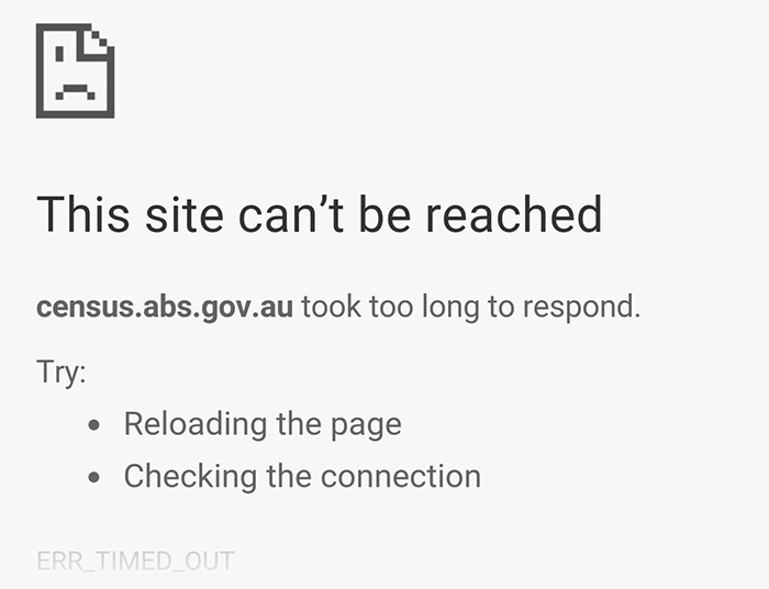 Census 2016 Failure