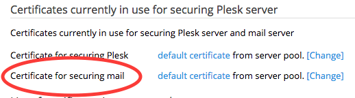 What's new Plesk Onyx: Secure Mail Server with SSL/TLS