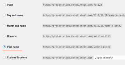 WordPress - Enable Permalinks