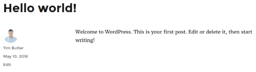 WordPress - Updated Display Name