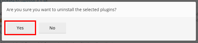 Uninstall Plugin 1