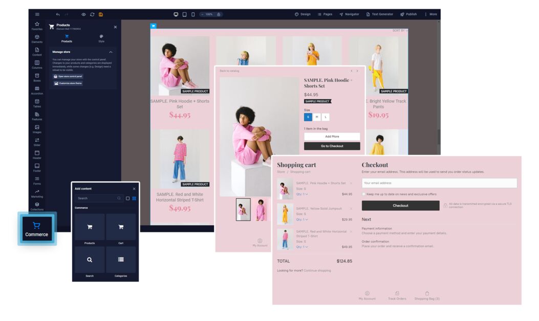Sitejet Website Builder ecommerce ready Image
